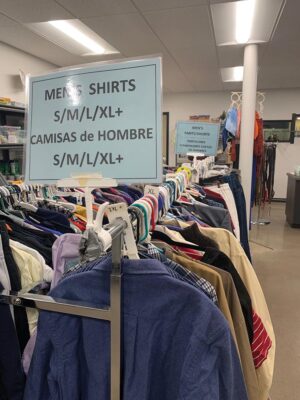 NourishPHX's clothing room